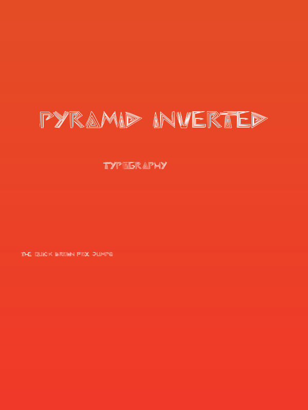 pyramid inverted Poster