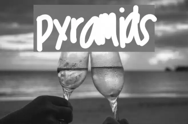 pyramids Font examples