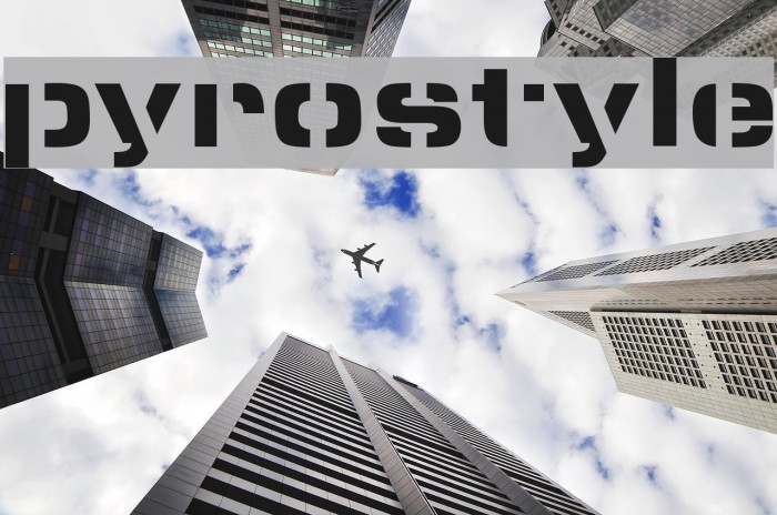 pyrostyle Font examples