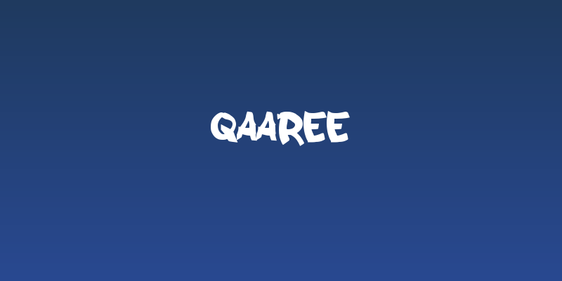 QAAREE Social Header