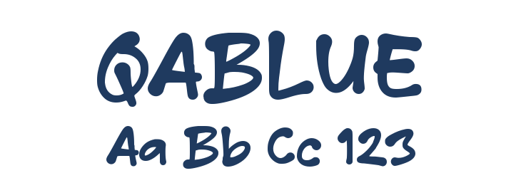 QABLUE Font Preview