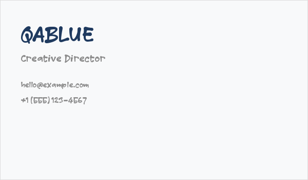 QABLUE Business Card
