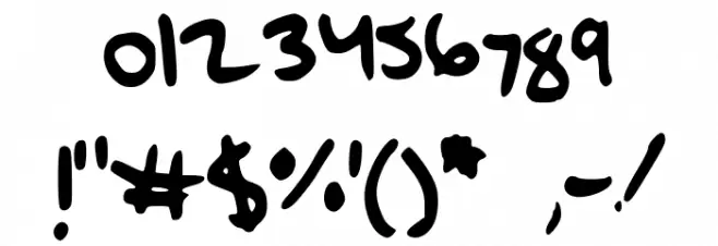 QaO Font OTHER CHARS