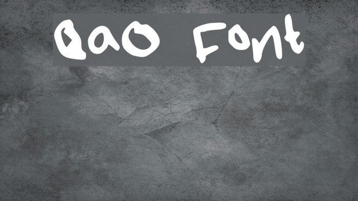 QaO Fonte examples