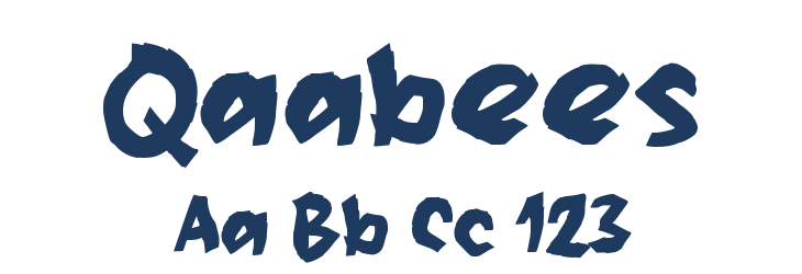 Qaabees Font Preview