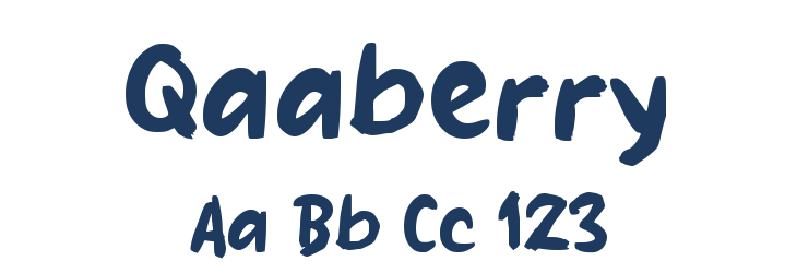 Qaaberry Font Preview
