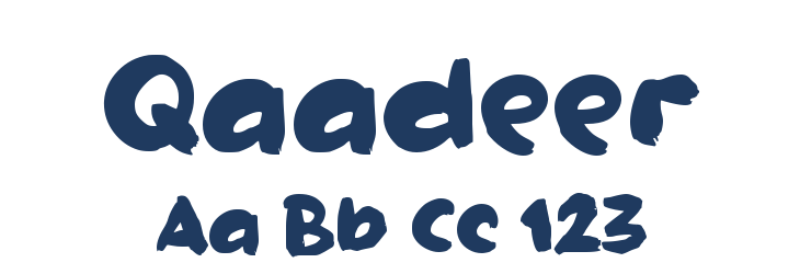 Qaadeer Font Preview