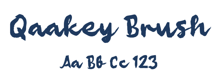 Qaakey Brush Font Preview