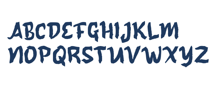 Qaakey Brush Uppercase