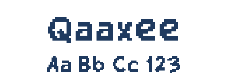 Qaaxee Font Preview