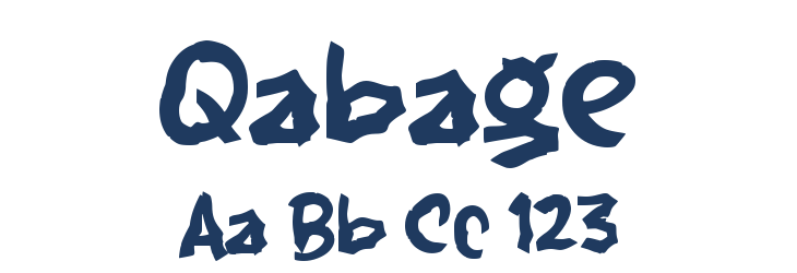 Qabage Font Preview