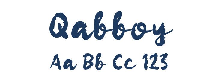 Qabboy Font Preview