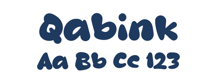 Qabink Font Preview