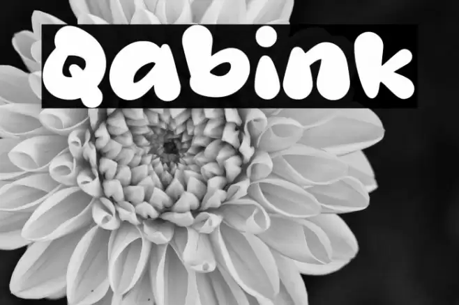 Qabink Schriftart examples