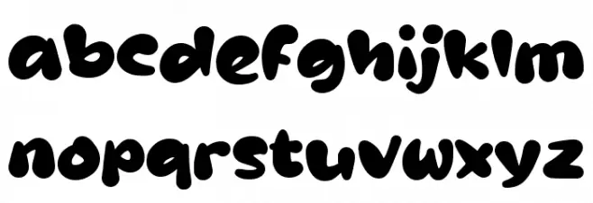 Qabink Schriftart Kleinbuchstaben