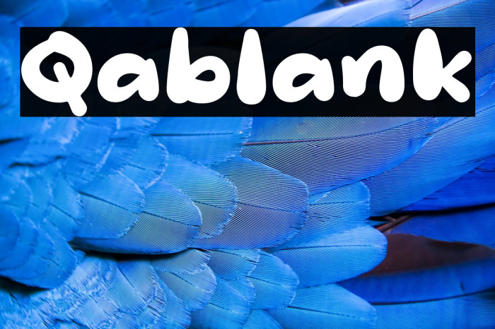 Qablank Caratteri examples