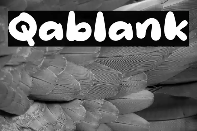 Qablank Font examples