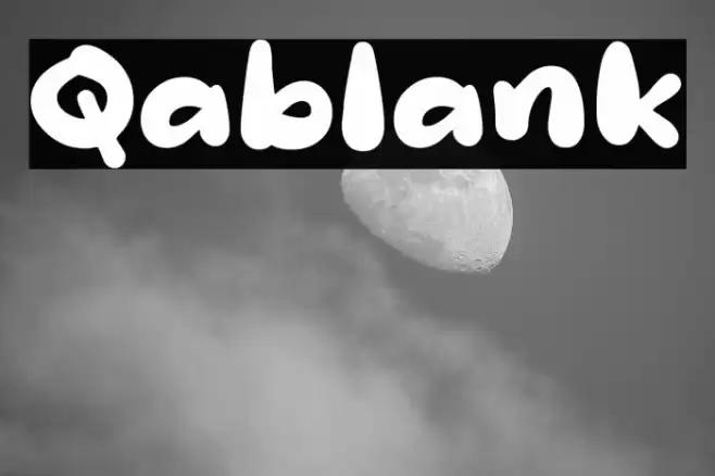 Qablank Font examples