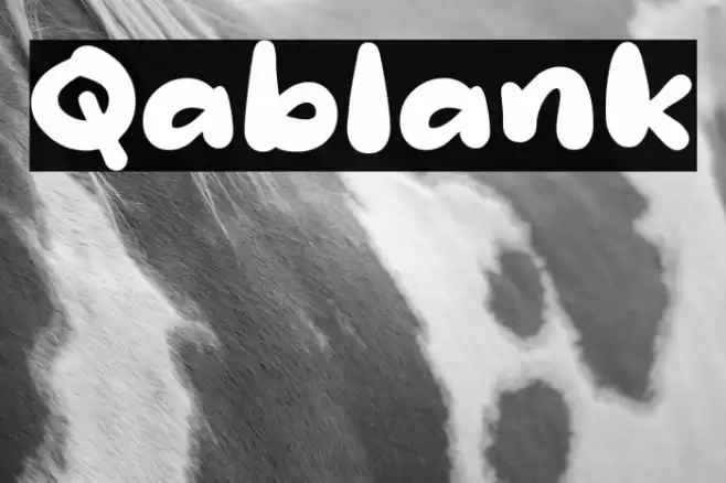 Qablank Font examples
