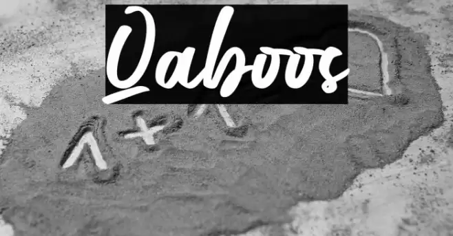 Qaboos Шрифта examples