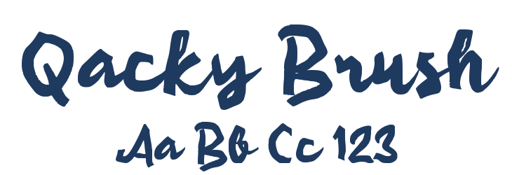 Qacky Brush Font Preview
