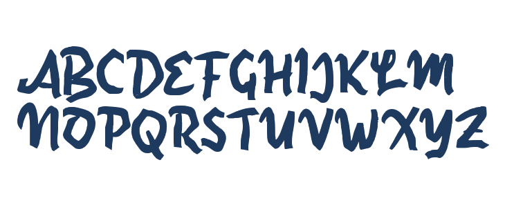 Qacky Brush Uppercase