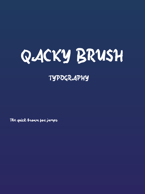 Qacky Brush Poster
