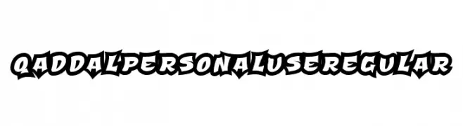 Qaddal Personal Use Regular  Frei Schriftart Herunterladen
