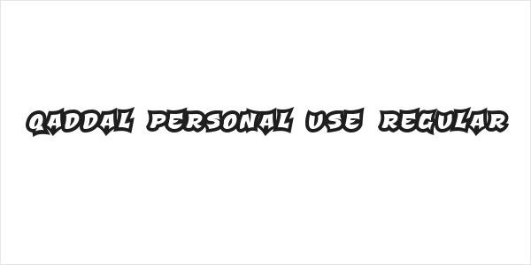 Qaddal Personal Use Regular Logo