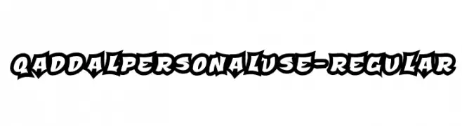 QaddalPersonalUse-Regular  Free Fonts Download