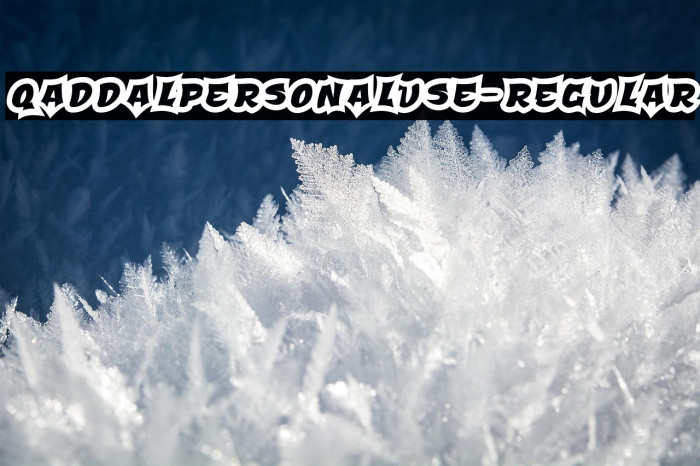QaddalPersonalUse-Regular Example 2