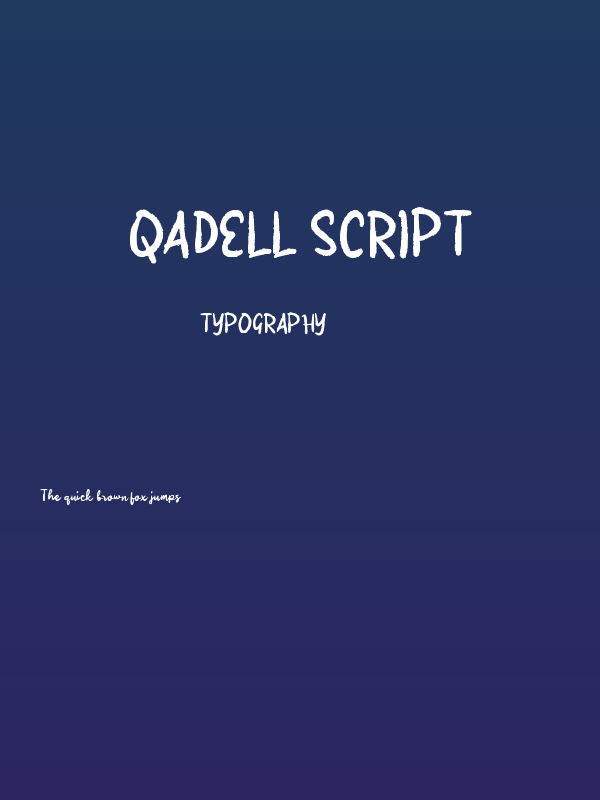 Qadell Script Poster