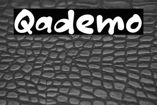 Qademo Font examples