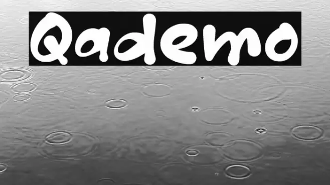 Qademo Font examples