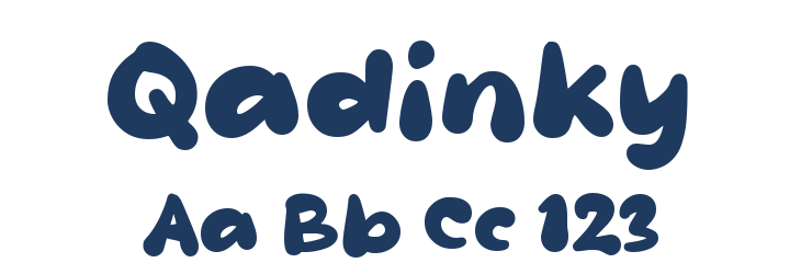 Qadinky Font Preview