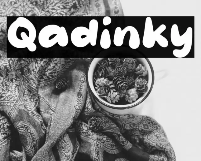 Qadinky Font examples