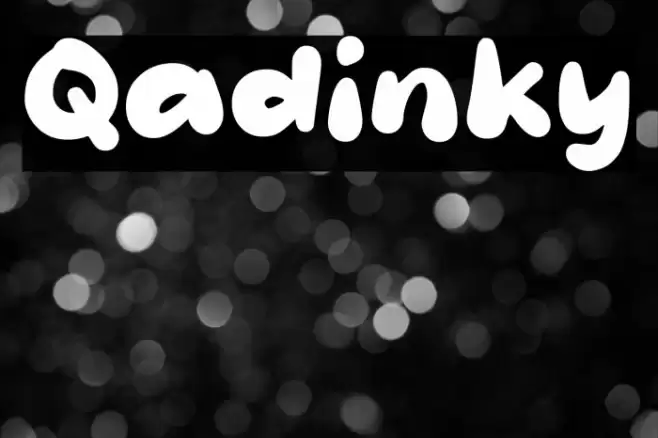 Qadinky Font examples