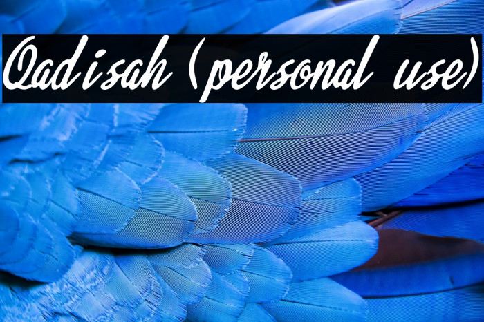 Qadisah (personal use) Example 3