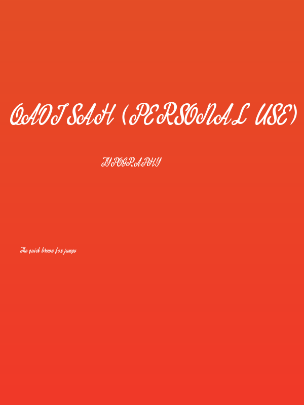 Qadisah (personal use) Poster