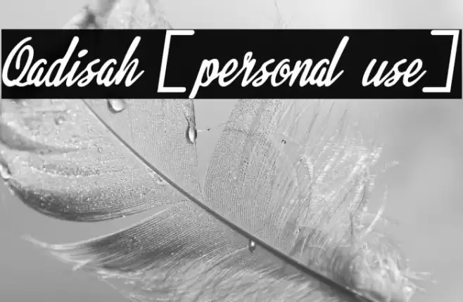 Qadisah [personal use] خط examples