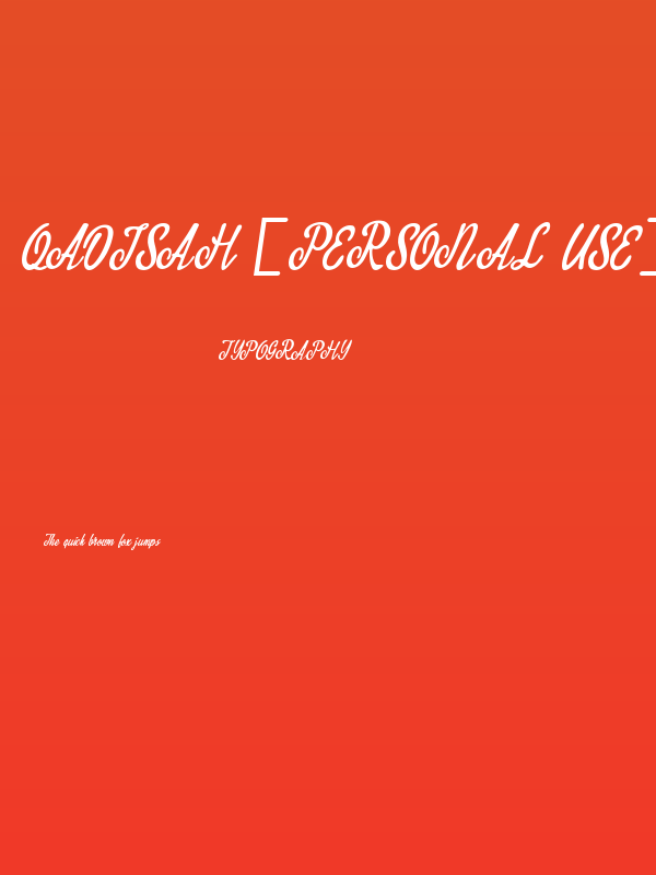 Qadisah [personal use] Poster