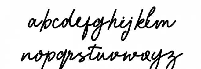 QadyaPersonalUse-Regular 字体 小写