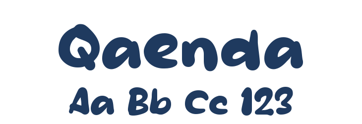 Qaenda Font Preview