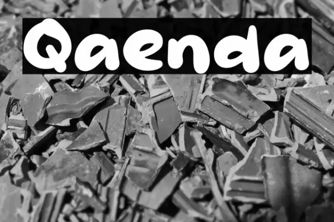 Qaenda Font examples