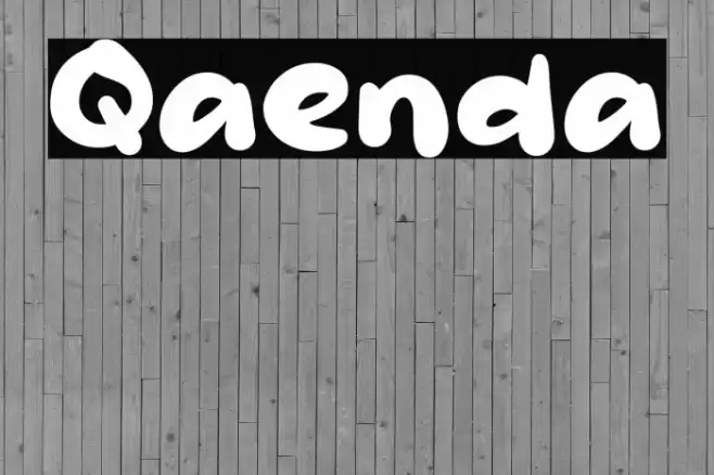 Qaenda Font examples