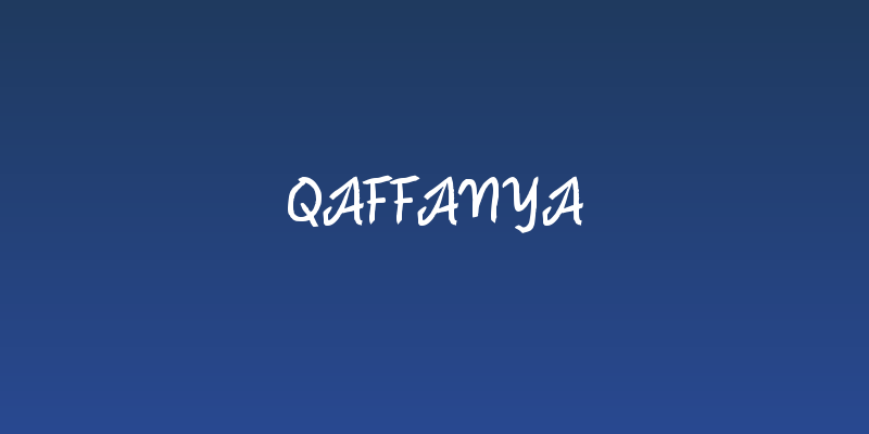 Qaffanya Social Header