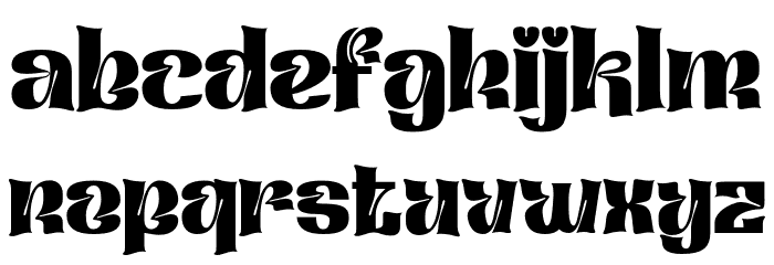 Qafidut-Regular Font LOWERCASE