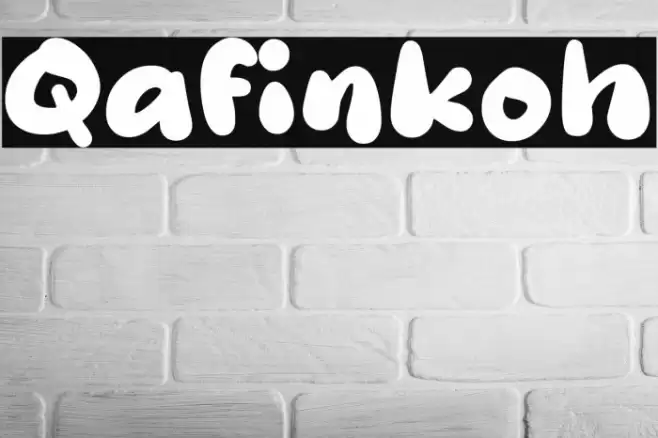 Qafinkoh 字体 examples