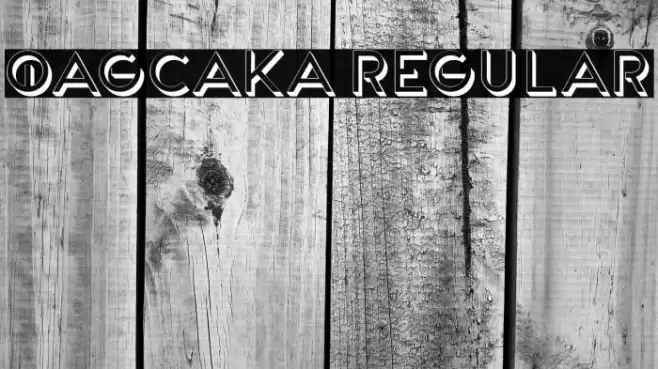 Qagcaka Regular Fonte examples