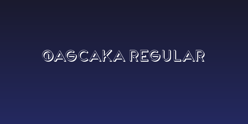 Qagcaka Regular Social Header